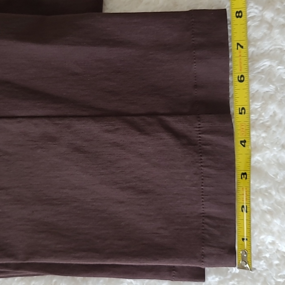 NEW Women's Pants Stretch Multiples Essential Chocolate Brown Faux Pocket Size 8 - Picture 6 of 8